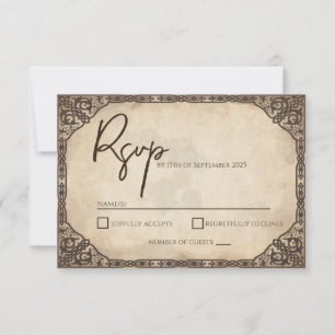 Unique Viking Inspired RSVP Card