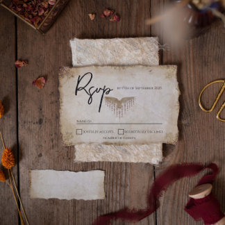 Unique Viking Wedding Response Card