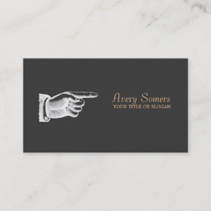 Unique Vintage Black Business Business Card