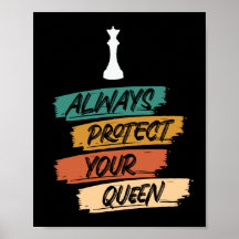 Unique Vintage Chess Queen Quote Sunset