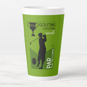 Unique Vintage Golf Gift Latte Mug