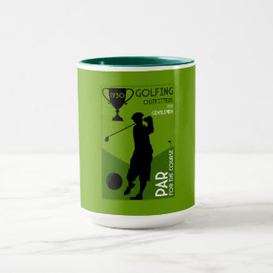 Unique Vintage Golf Gift Mug