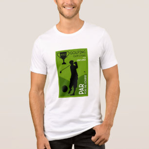 Unique Vintage Golf Gift Tri-Blend Shirt