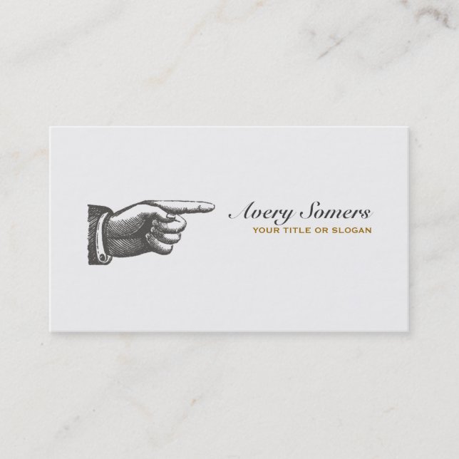 Unique Vintage Steampunk Style Business Business Card (Front)