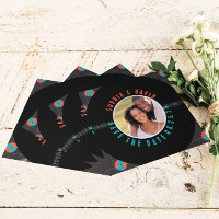 UNIQUE VINYL RECORD PHOTO QR CODE SAVE THE DATE 