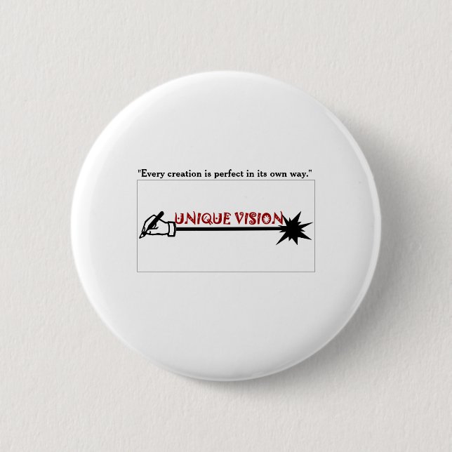 UNIQUE VISION 6 CM ROUND BADGE (Front)