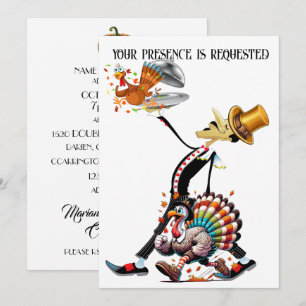 Unique Waiter Gathering Invitation Thanksgiving