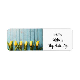 UNIQUE **WALL OF TULIPS** COOL *ADDRESS LABEL*