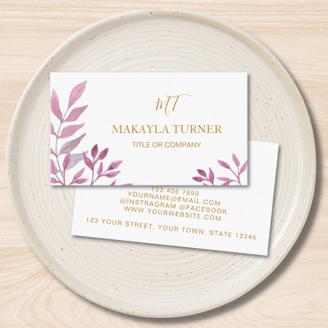 Unique Watercolor Business Card (Creator Uploaded)