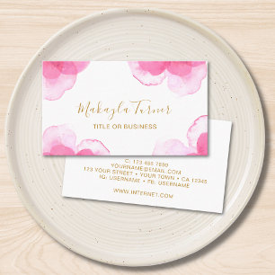 Unique Watercolor  Business Card