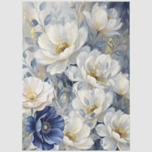 Unique Watercolor Florals Furniture Decoupage Tissue Paper