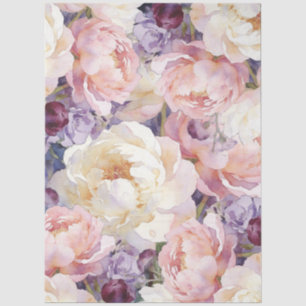 Unique Watercolor Florals Furniture Decoupage Tissue Paper