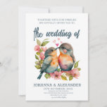 Unique Watercolor Lovebirds Wedding Invitation<br><div class="desc">Celebrate your love with our Unique Lovebirds Wedding Invitation. Designed with care, this invitation features a charming pair of lovebirds, symbolising the bond of love and companionship. Perfect for announcing your special day, it also makes an ideal keepsake for your guests. Made from high-quality materials, it ensures a lasting impression....</div>