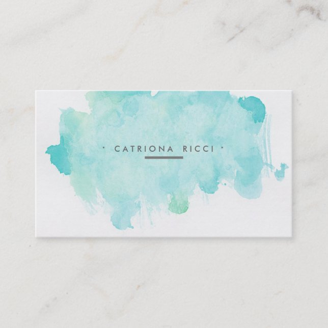 ★ Unique Watercolour Business Card (Front)