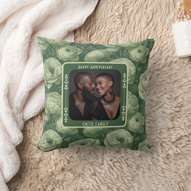 Unique Wedding 25Th Anniversary Throw Pillow  (Blanket)