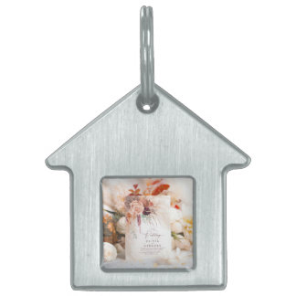 Unique Wedding Favours: Mini Invitation Keychains Pet ID Tag
