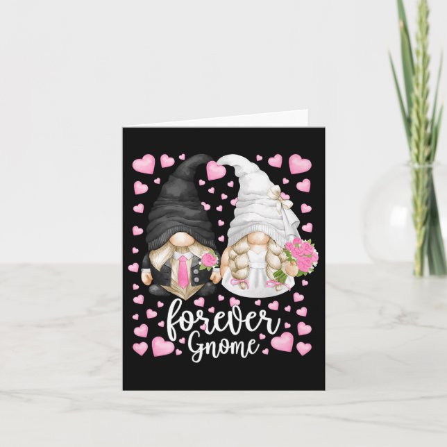 Unique Wedding Gnomies Bride And Groom - Funny For Card (Front)