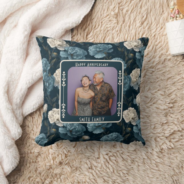 Unique Wedding Golden Anniversary  Throw Pillow  (Blanket)