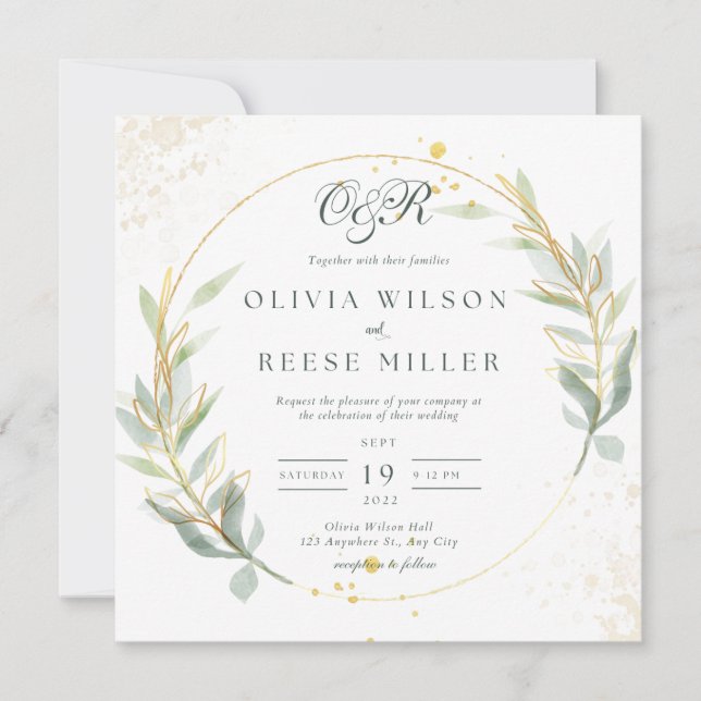 Unique Wedding Invitation (Front)