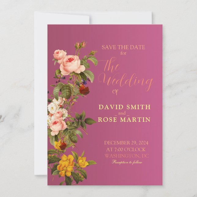 Unique Wedding Invitation Cards to Set the Stage (Front)