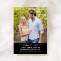 Unique Wedding Movie Poster Black and White Photo