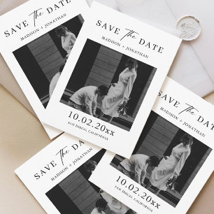 Unique Wedding Save the Date Photo Invitation