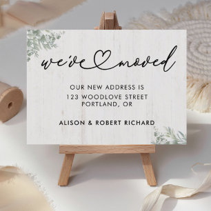 Unique We've Moved New Address Moving Announcement Postcard