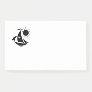 Unique Whimsical Theatre Sailing Design Post-it Notes