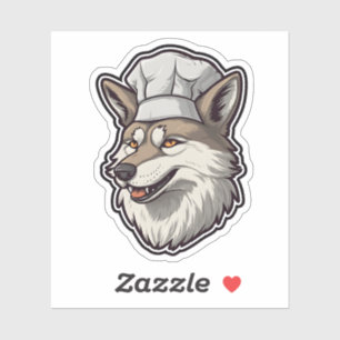 Unique Wolf Chef Adorable Animal Graphic