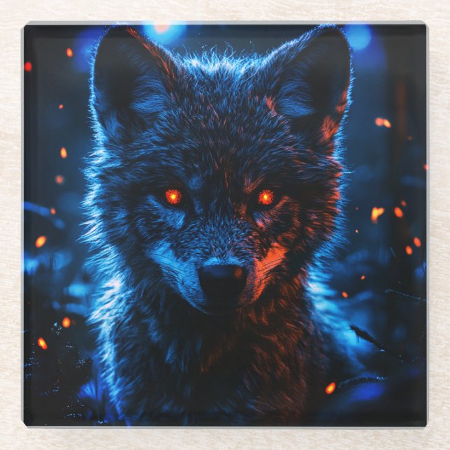 Unique Wolf Coaster (Front)
