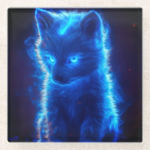 Unique Wolf Pup Coaster