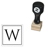 Unique Wood Art Stamp Featuring Your Monogram