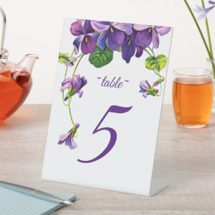 Unique Wooden Arbor Beach Theme Table Number Pedestal Sign