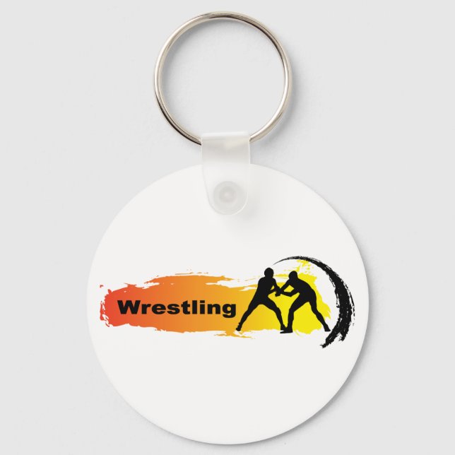 Unique Wrestling Emblem Key Ring (Front)