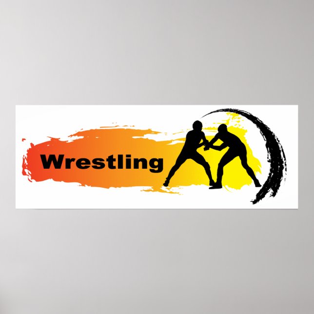 Unique Wrestling Emblem Poster (Front)