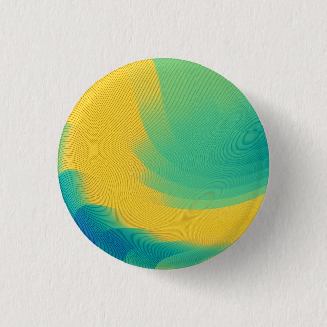 Unique Yellow Abstract Design 3 Cm Round Badge (Front)
