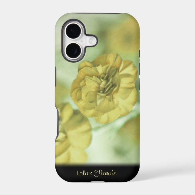 Unique Yellow Flowers Personalised iPhone 5 Case (Back)
