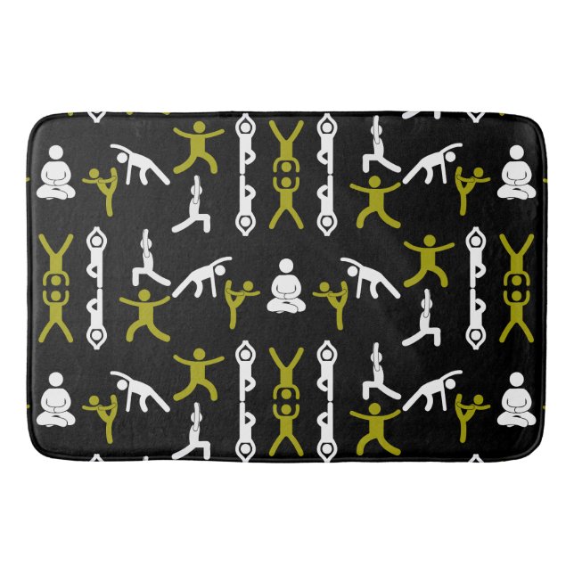 Unique Yoga Gift Bath Mat (Front)