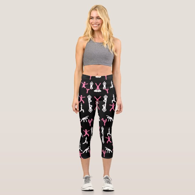 Unique Yoga Gift Capri Leggings (Front)