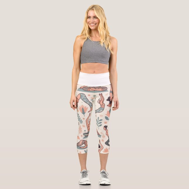Unique yoga leggins for women,women's leggins capri leggings (Front)