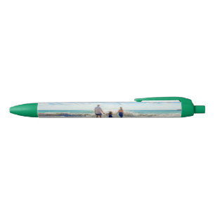 Unique Your Own Design Photo Text Summer Vacation Blue Ink Pen