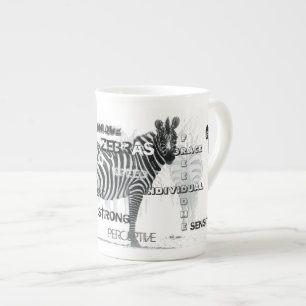 Unique Zebras Bone China Mug