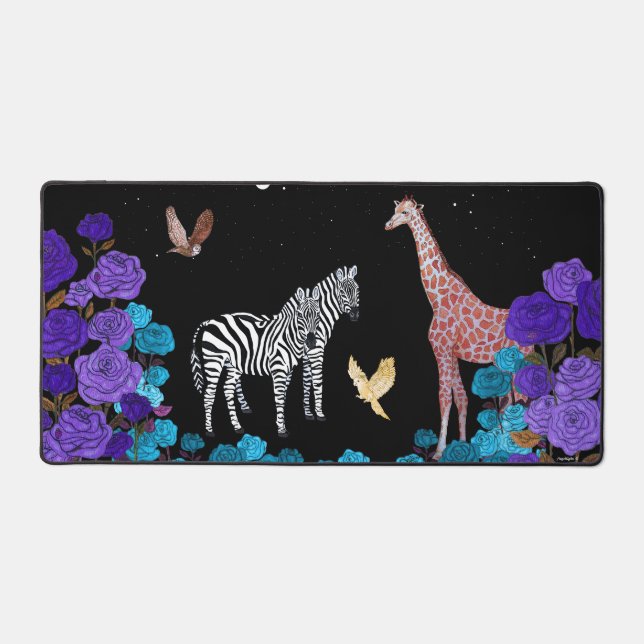 Unique Zebras Desk Mat (Front)