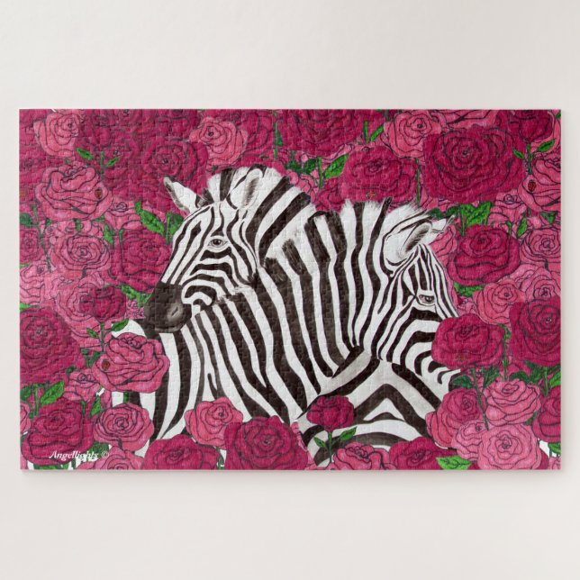Unique Zebras Jigsaw Puzzle (Horizontal)