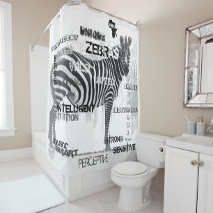 Unique Zebras Shower Curtain