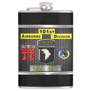 Uniquely Designed 101st Airborne Division Gift Hip Flask