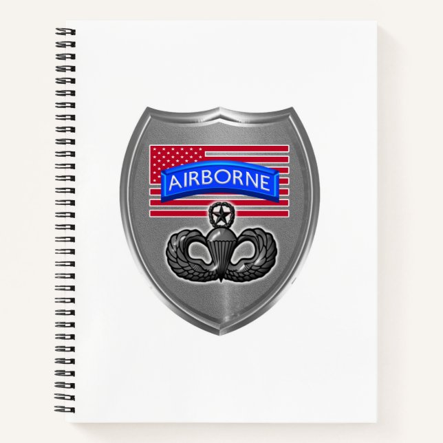 Uniquely Designed Airborne Paratrooper Notebook (Front)