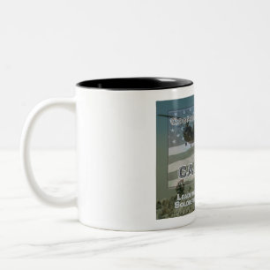 Uniquely Designed Commemorative Company Commander Two-Tone Coffee Mug