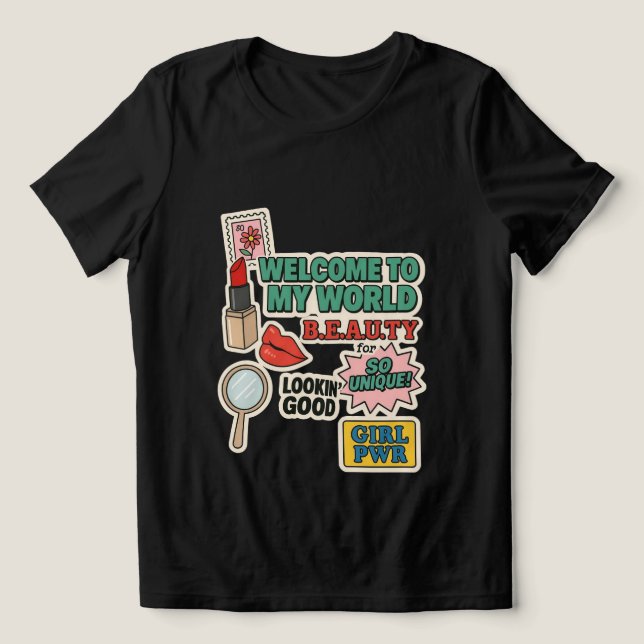 Uniquely Her – Beauty & Power Tee (Design Front)