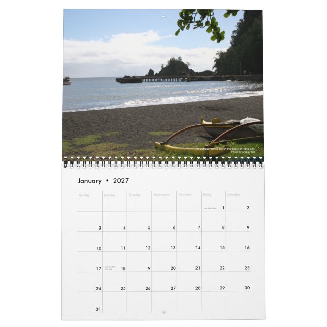 Uniquely Maui Calendar (Jan 2027)